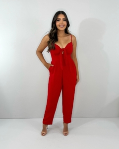 Macacão Jessy - Vermelho - Closet RC Atacado