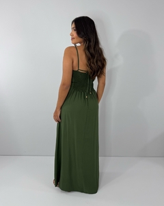 Vestido Babi - Verde Militar - Closet RC Atacado