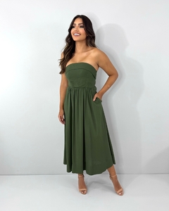 Vestido Perla - Verde Militar - comprar online