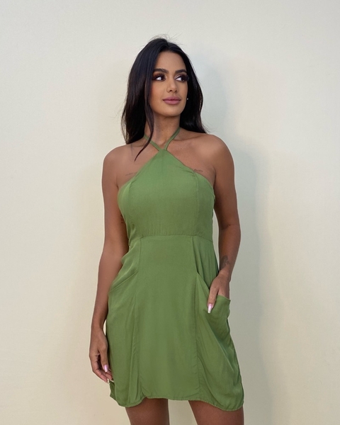 Vestido Monique - Folhagem