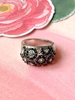 Anillo negro de acero quirurgico FIONA en internet