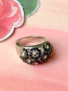 Anillo negro de acero quirurgico FIONA - comprar online