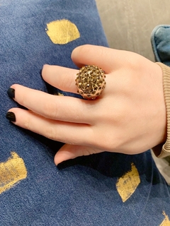 Anillo dorado de strass GEORGETTE