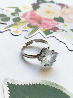 Anillo de acero quirurgico y strass MARIAH en internet