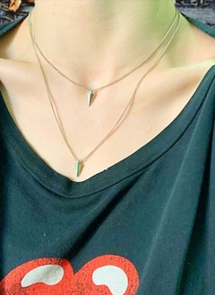 Collar plateado multi vueltas INDY