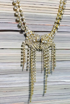 Collar dorado flecos de strass BRUNELLA - Gabriella Capucci