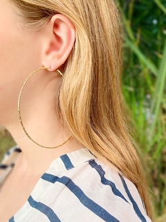 Argollas finitas doradas XL BABETTE - comprar online