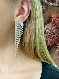 Aros flecos de strass CHELSEA - comprar online