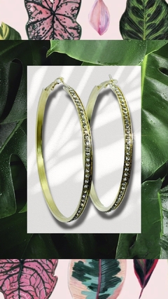 Argollas doradas de strass FRANCESCA en internet