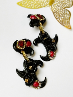 Aros negros de strass DARLENE en internet