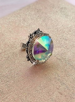 Anillo piedra tornasol rosa WHITNEY - Gabriella Capucci