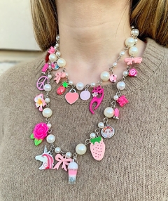 Collares con dijes rosas ERIN - Gabriella Capucci