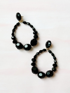 Aros de cristal azabache ALEXIA en internet