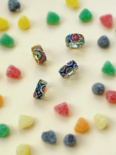 Anillo multicolor de strass ROXANNE - Gabriella Capucci