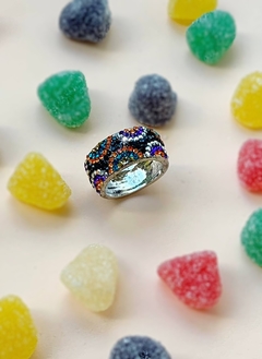 Anillo multicolor de strass ASHLEY - Gabriella Capucci