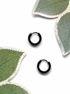 Argollas negras chicas NATALIE - Gabriella Capucci