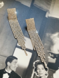 Aros flecos de strass KYLA - comprar online