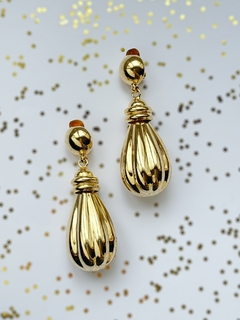 Aros dorados grandes FRANCA - comprar online