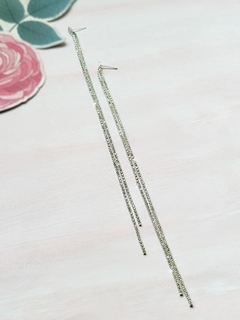 Aros largos de strass POE
