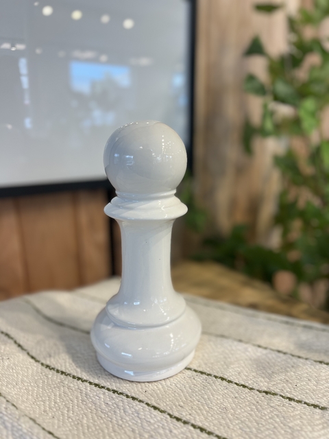 Pieza de ajedrez peón blanco