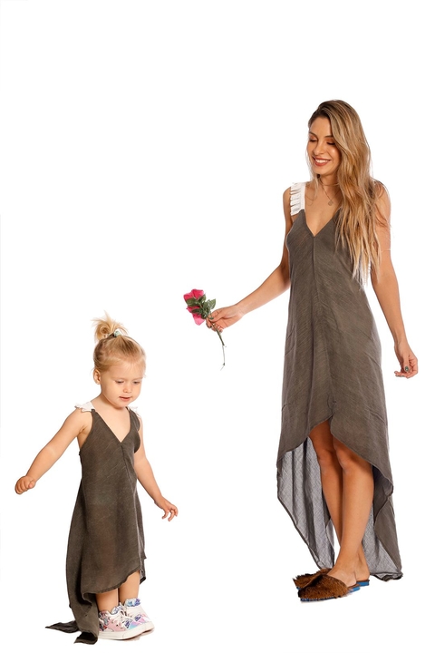 Vestido Amoras Gris