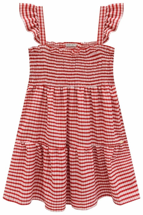 VESTIDO XADREZ NATAL INFANTI