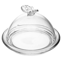 PRATO PARA DOCE COM TAMPA BUTTERFLY 15x15x10CM - comprar online