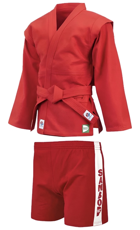 Kimono de Sambo Vermelho Green Hill Aprovado FIAS