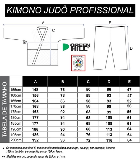 Imagen de Kimono de Judô Profissional Green Hill selo FIJ Azul