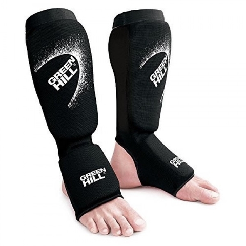 Protetor de Canela Elástico Green Hill PRETO