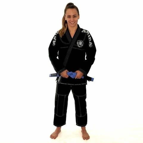 KIMONO AKIRA SKINNY PRETO - JIUJITSU