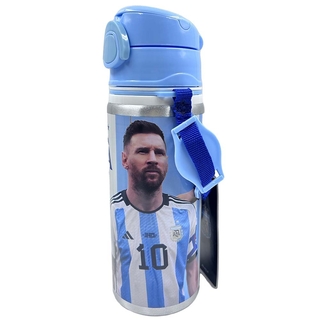 Botella de Aluminio Argentina 600 Ml Pico Afa Messi Cresko