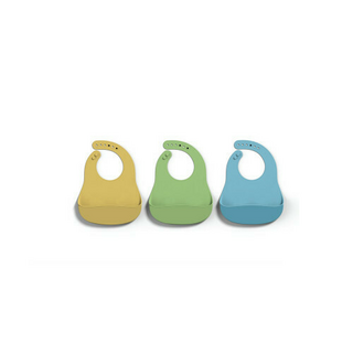 Babero De Silicona Impermeable Regulable Bolsillo Bebe Loopi