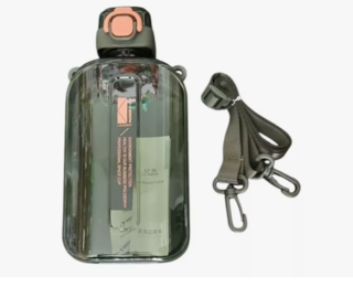 Botella Plana Deportiva 750ml Cantimplora Agua Gym Escolar