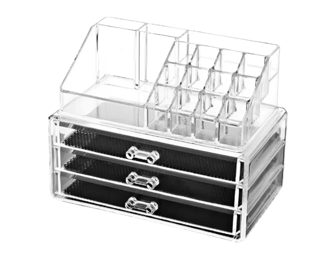 Organizador Maquillaje Acrilico Cajón Caja Porta Cosméticos Organizador Maquillaje Acrilico Cajón Caja Porta Cosméticos