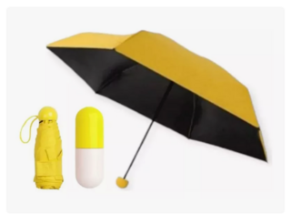 Paraguas De Viaje Lluvia Compacto 85cm diametro Mini Capsula - comprar online