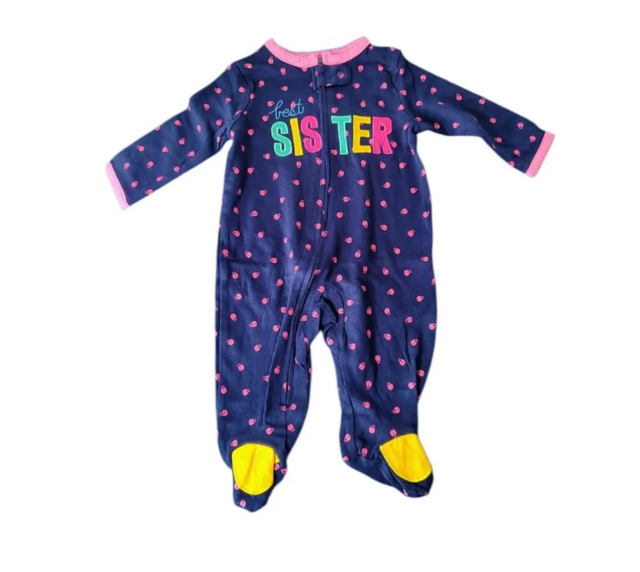 Enterito Carters Body Con Pie Algodon Bebe 9 Meses Pijama - comprar online Enterito Carters Body Con Pie Algodon Bebe 9 Meses Pijama - comprar online