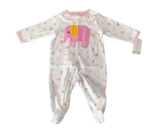 Enterito Carters Body Con Pie Algodon Bebe 6 Meses Pijama - comprar online