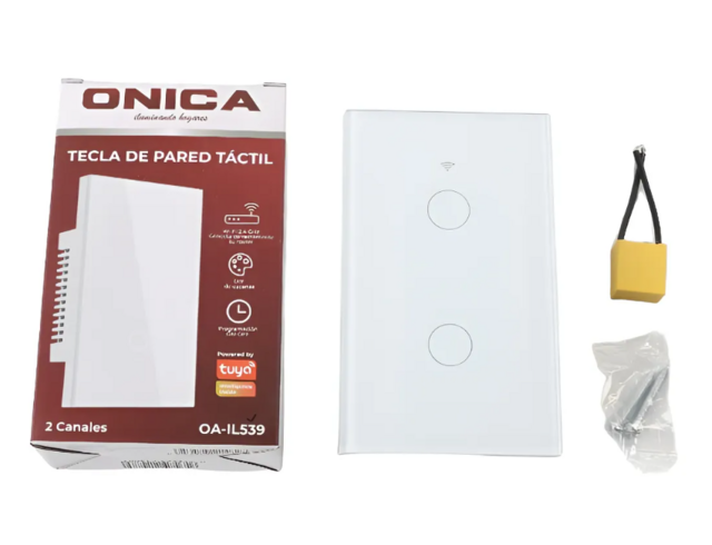 Tecla Llave Smart Táctil Wifi 2 Canales Alexa Google 10a 10 Tecla Llave Smart Táctil Wifi 2 Canales Alexa Google 10a 10