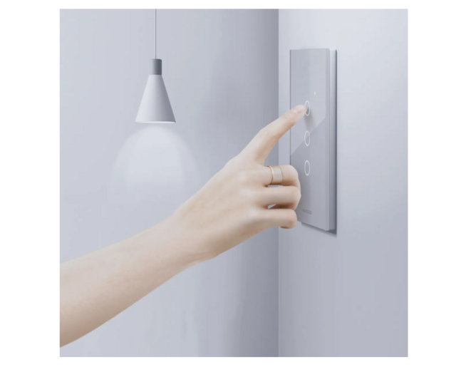 Tecla De Pared Smart Wifi Tactil Blanca 3 Canales Con Capaci - comprar online Tecla De Pared Smart Wifi Tactil Blanca 3 Canales Con Capaci - comprar online