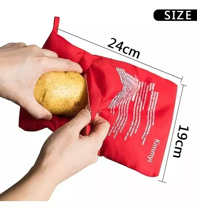 Bolsa Tela Hornea Cocina Para Papa Batata Zapallo Microondas - comprar online