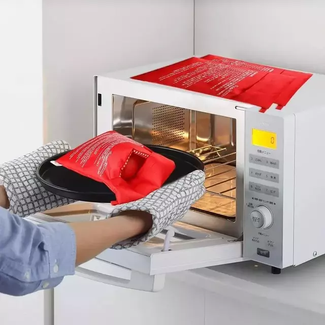 Bolsa Tela Hornea Cocina Para Papa Batata Zapallo Microondas - Tienda Peques - Artículos para Bebes - Juguetes - Rodados & Mas