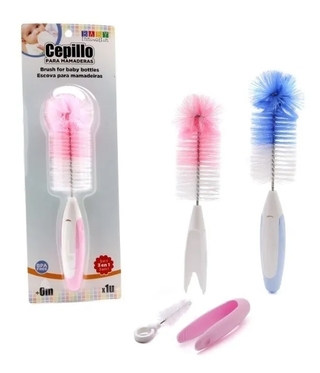 Cepillo Limpiamamadera Tetina Y Pinza 3 En 1 Baby Innovation