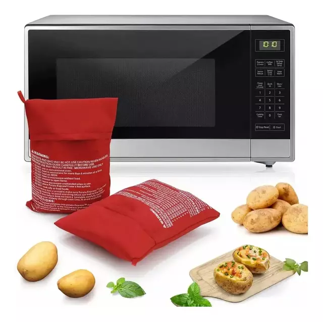 Imagen de Bolsa Tela Hornea Cocina Para Papa Batata Zapallo Microondas