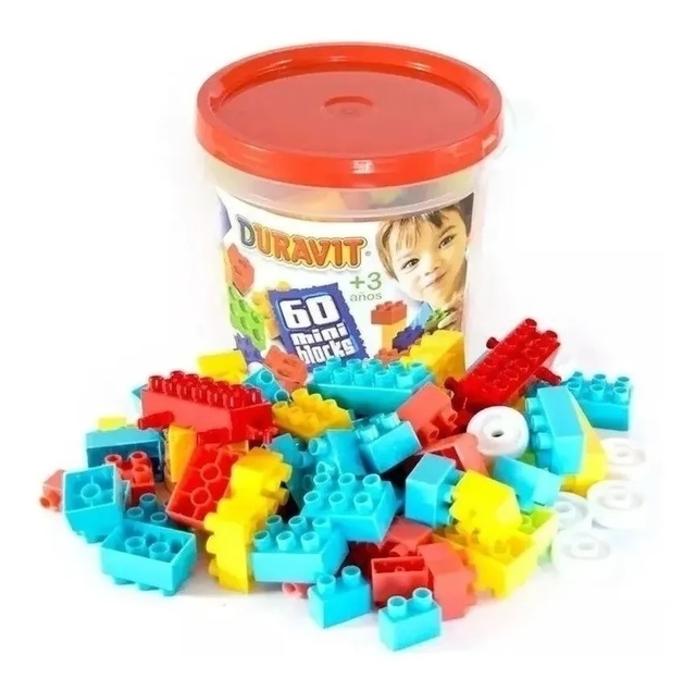 Set De Bloques 60 Piezas En Balde Mini Blocks Duravit 660 Set De Bloques 60 Piezas En Balde Mini Blocks Duravit 660