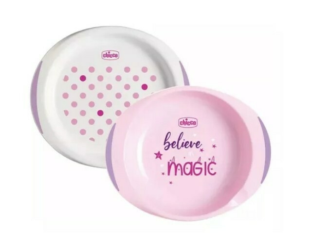 Set De 2 Platos Infantiles Antideslizantes 12m+ Chicco Set De 2 Platos Infantiles Antideslizantes 12m+ Chicco