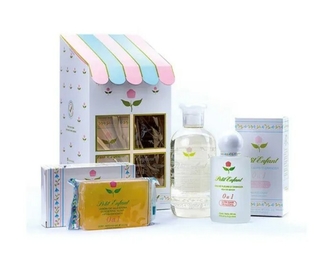 Set Estuche Petit Enfant Casita Agua De Azahar Shampoo Jabón