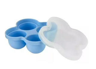 Cubetera Silicona Chicco Contenedor De Alimentos 4 Porciones