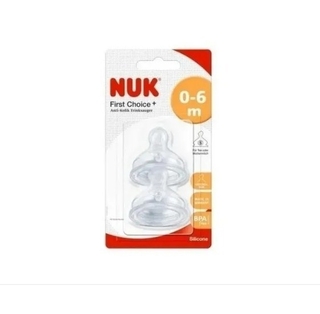 Set de 2 Tetinas Para Mamadera Nuk First Choise 0-6 Meses Flujo M