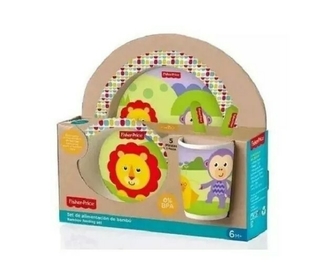 Set De Alimentación Linea Bambú 5 Piezas Fisher-price Plato